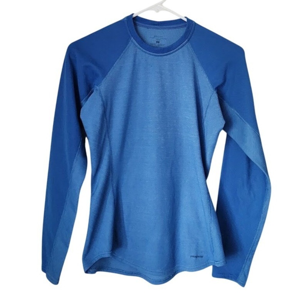 PATAGONIA‎ Capilene 2 Lightweight Crew Base Layer in Blue Gorpcore Hiking S